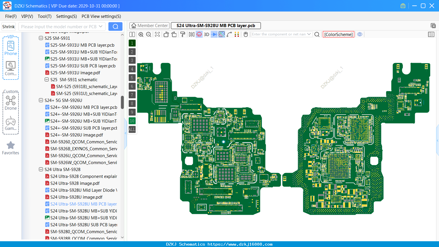 Samsung S24 Ultra-SM-S928U MB PCB Layer
